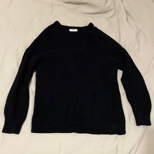 Black knit sweater Old Navy L tunic length